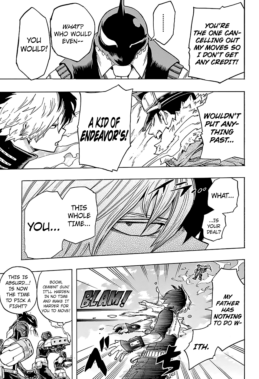 Boku no Hero Academia Chapter 111 page 14 - Chapter 111: A Smoldering Start