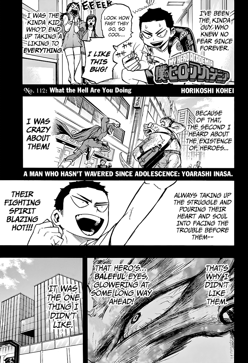 Boku no Hero Academia Chapter 112 page 4 - Chapter 112: What the Hell Are You Doing