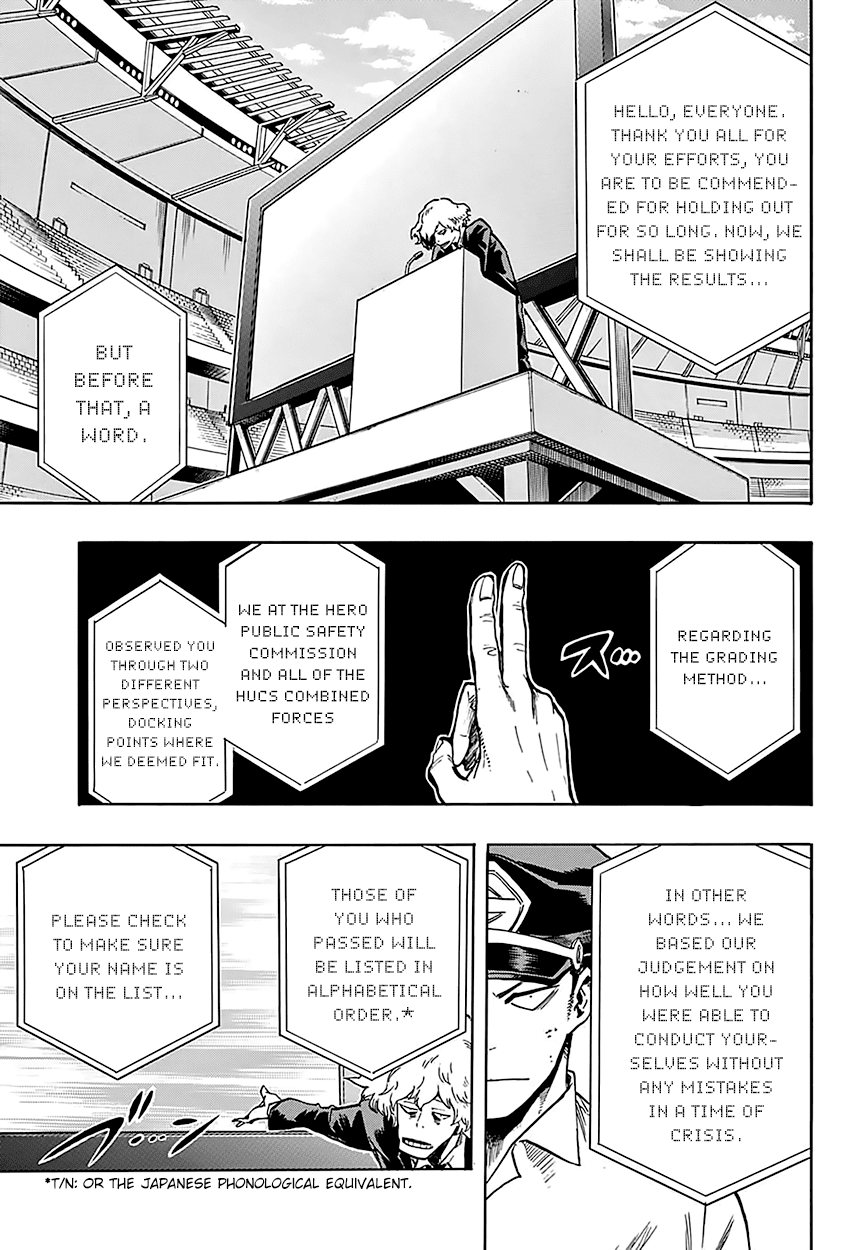 Boku no Hero Academia Chapter 113 page 18 - Chapter 113: Aftermath of the Exam