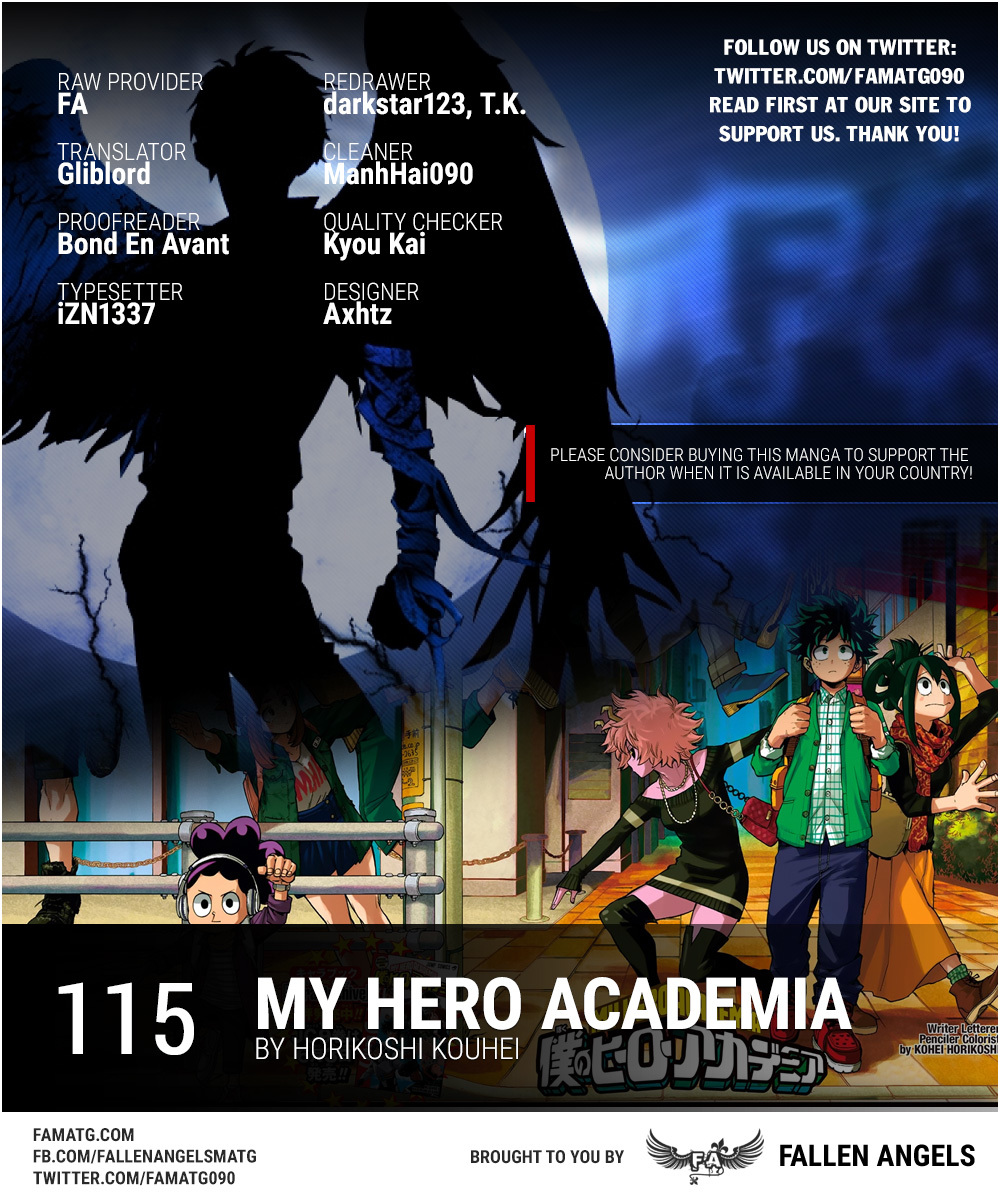 Boku no Hero Academia Chapter 115 page 1 - Chapter 115: Unleashed
