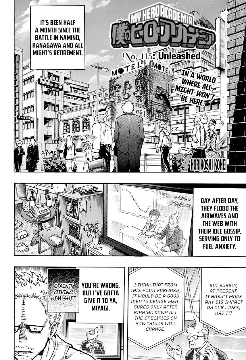 Boku no Hero Academia Chapter 115 page 5 - Chapter 115: Unleashed