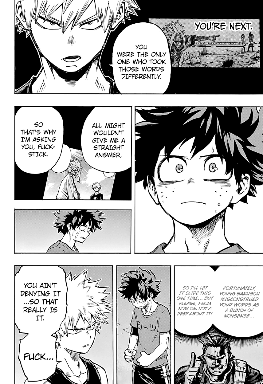 Boku no Hero Academia Chapter 117 page 11 - Chapter 117: It’s About Your Quirk, Fuckwipe.