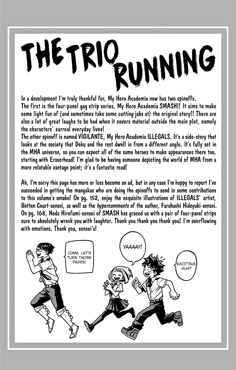 Boku no Hero Academia Chapter 118.5 page 12 - Chapter 118.5: Volume 13 Omake