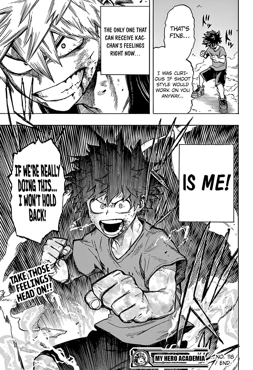 Boku no Hero Academia Chapter 118 page 18 - Chapter 118: A Meaningless Fight