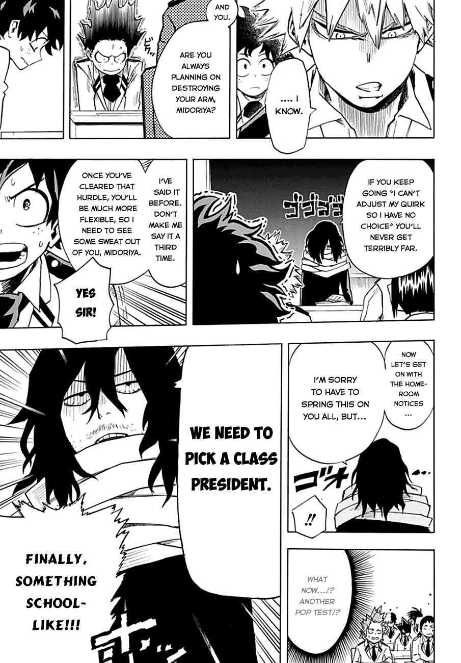 Boku no Hero Academia Chapter 12 page 5 - Chapter 12: All Right, Do Your Best, Iida!