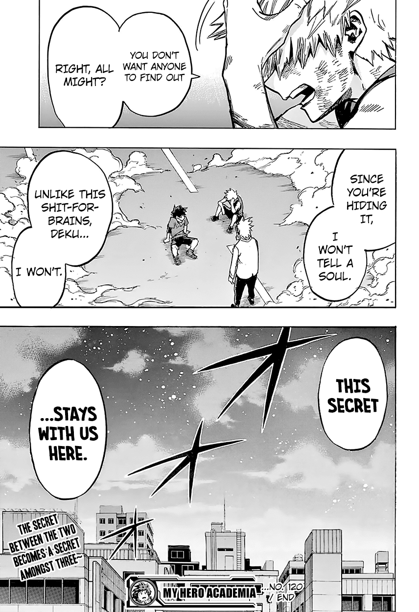 Boku no Hero Academia Chapter 120 page 21 - Chapter 120: The Three