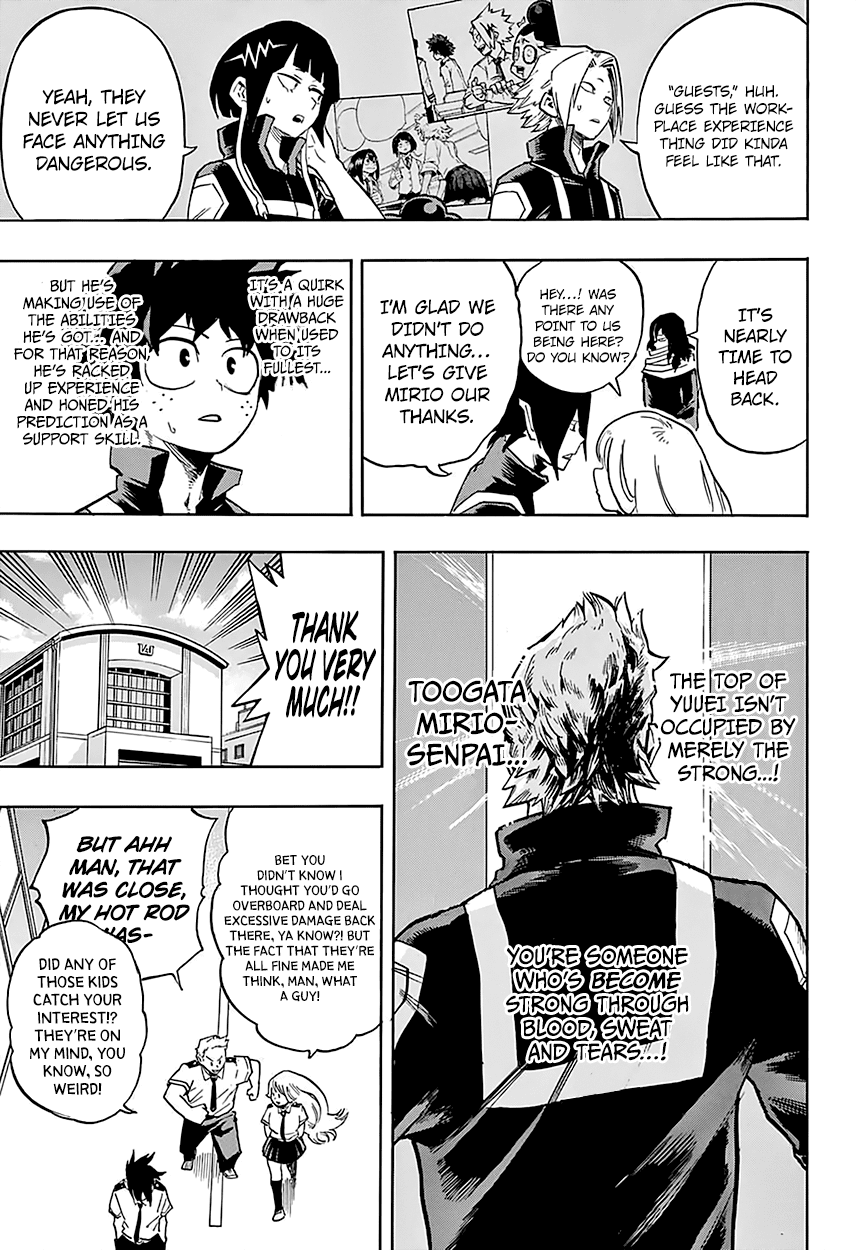 Boku no Hero Academia Chapter 124 page 16 - Chapter 124: Embryos Kicking in the Womb!! The Internship Arc