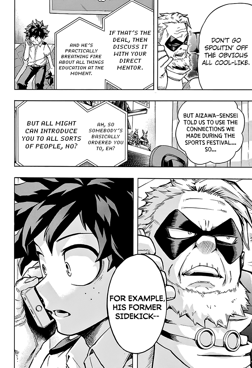 Boku no Hero Academia Chapter 124 page 19 - Chapter 124: Embryos Kicking in the Womb!! The Internship Arc
