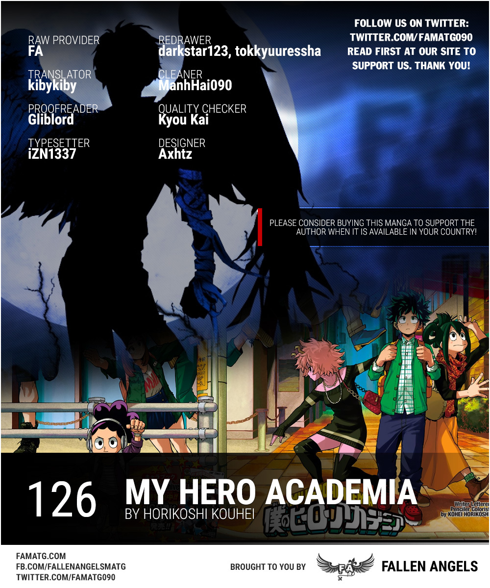 Boku no Hero Academia Chapter 126 page 1 - Chapter 126: Opening Up The World