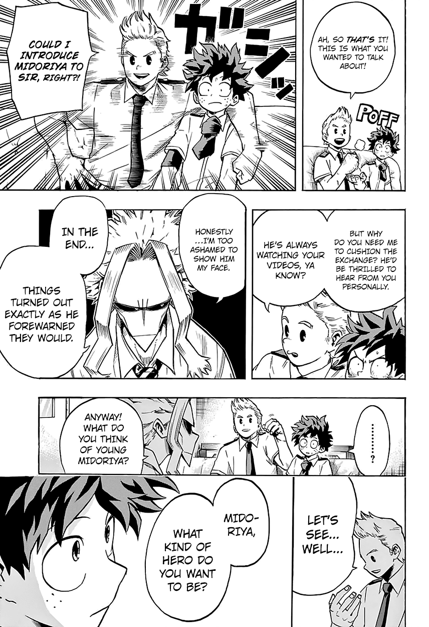 Boku no Hero Academia Chapter 126 page 9 - Chapter 126: Opening Up The World