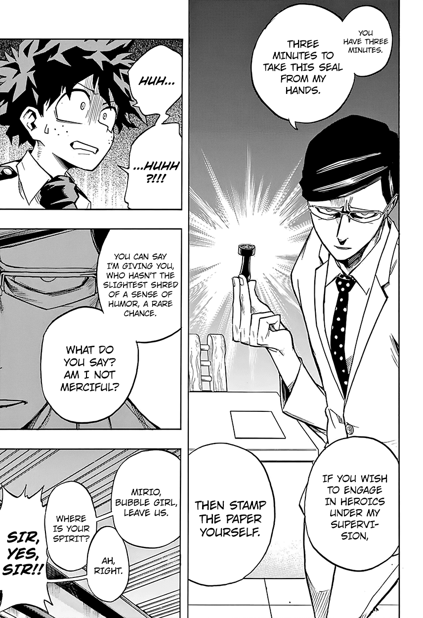 Boku no Hero Academia Chapter 127 page 10 - Chapter 127: Sir Night Eye and Midoriya Izuku and Toogata Mirio and All Might