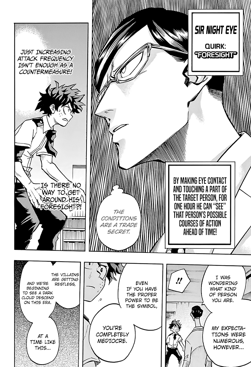 Boku no Hero Academia Chapter 127 page 15 - Chapter 127: Sir Night Eye and Midoriya Izuku and Toogata Mirio and All Might