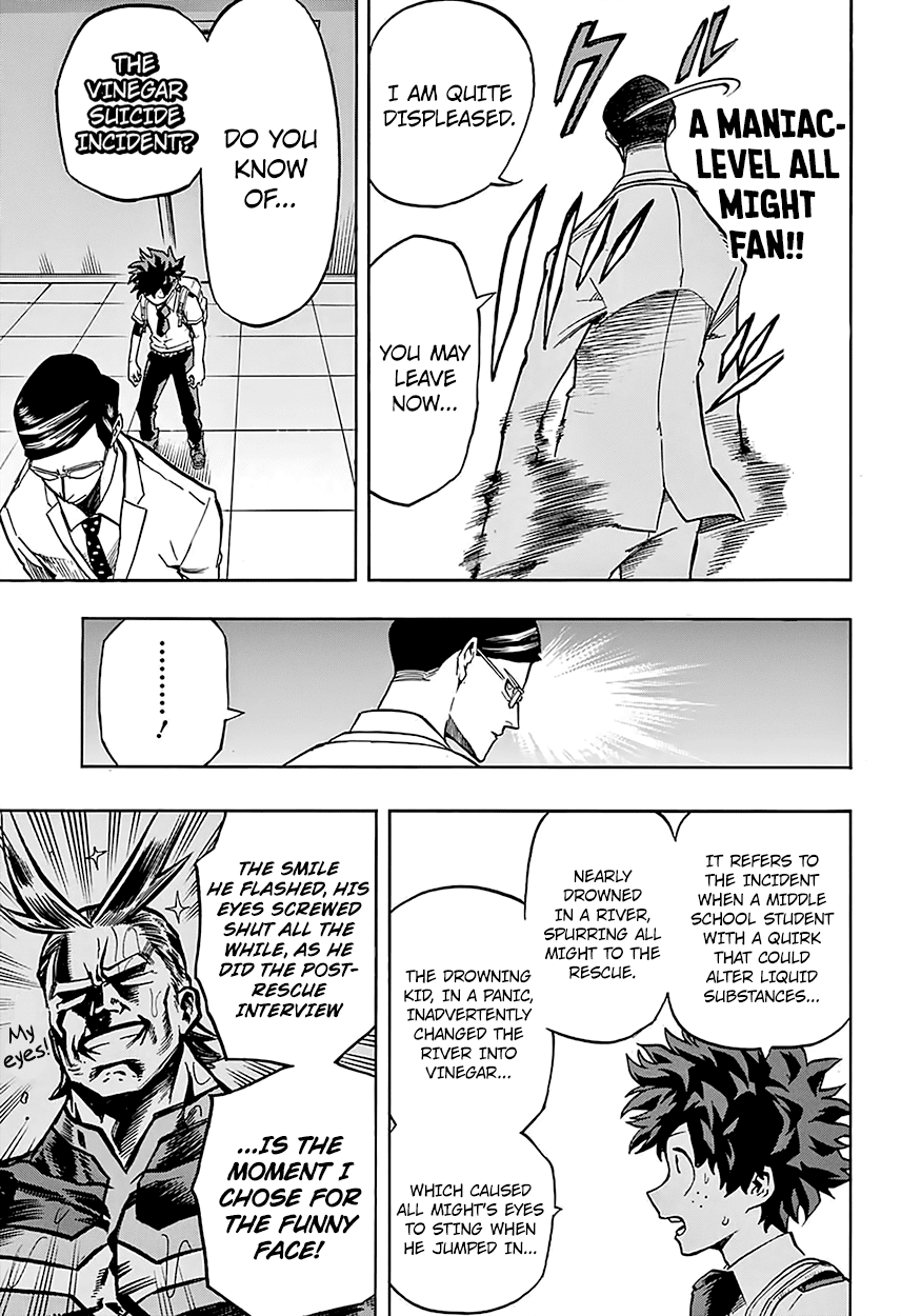 Boku no Hero Academia Chapter 127 page 4 - Chapter 127: Sir Night Eye and Midoriya Izuku and Toogata Mirio and All Might
