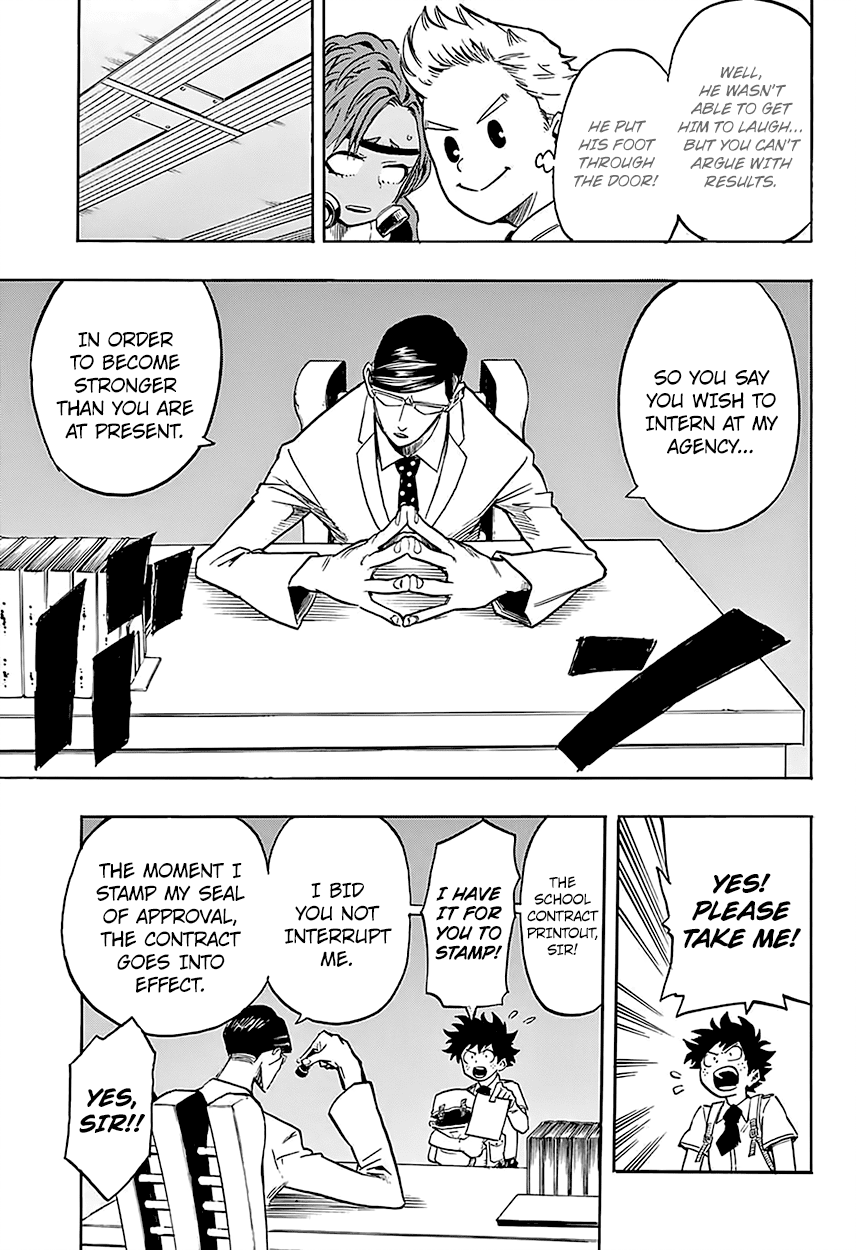 Boku no Hero Academia Chapter 127 page 6 - Chapter 127: Sir Night Eye and Midoriya Izuku and Toogata Mirio and All Might