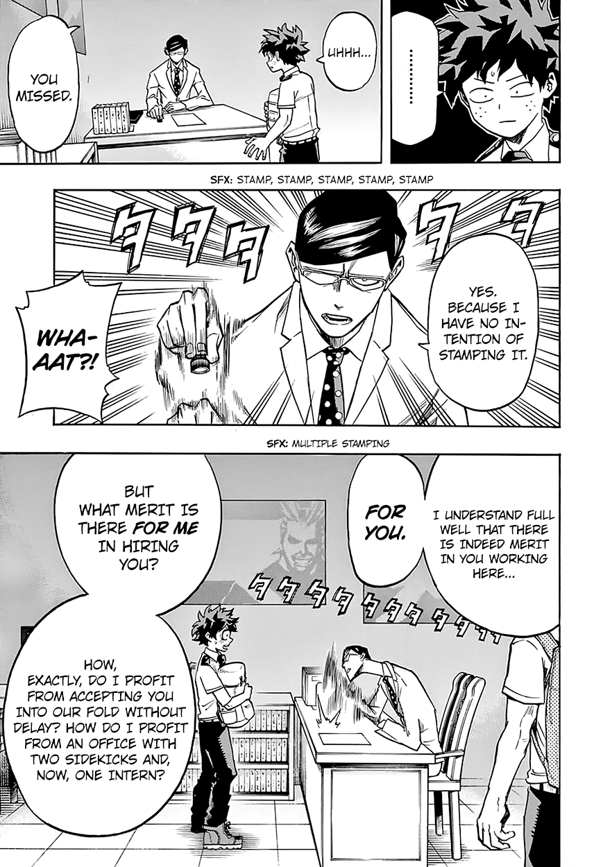 Boku no Hero Academia Chapter 127 page 8 - Chapter 127: Sir Night Eye and Midoriya Izuku and Toogata Mirio and All Might