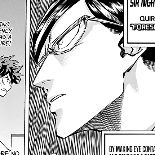 Boku no Hero Academia Chapter 127: Sir Night Eye and Midoriya Izuku and Toogata Mirio and All Might cover