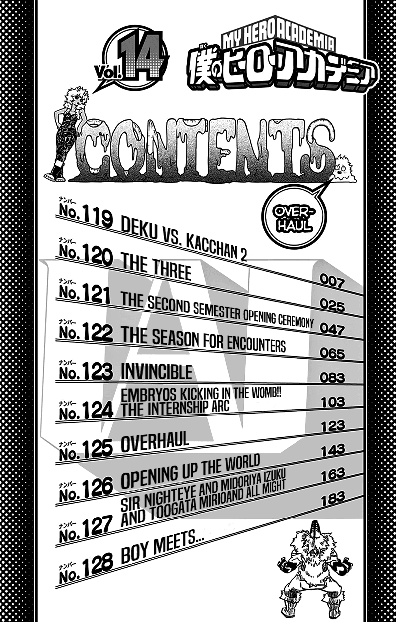 Boku no Hero Academia Chapter 128.5 page 7 - Chapter 128.5: Volume 14 Omake