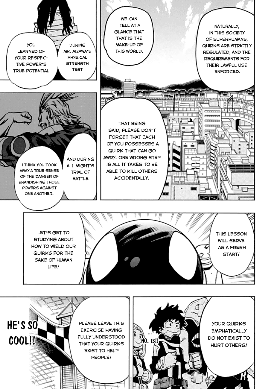 Boku no Hero Academia Chapter 13 page 13 - Chapter 13: Trial Of Rescue