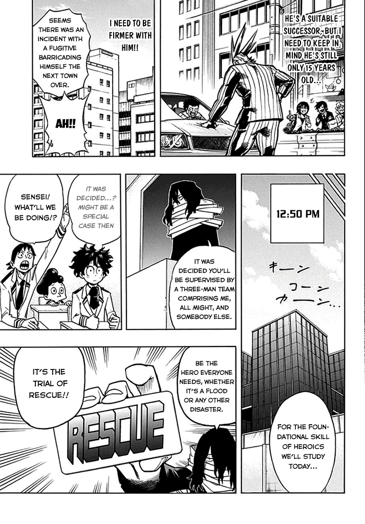 Boku no Hero Academia Chapter 13 page 5 - Chapter 13: Trial Of Rescue