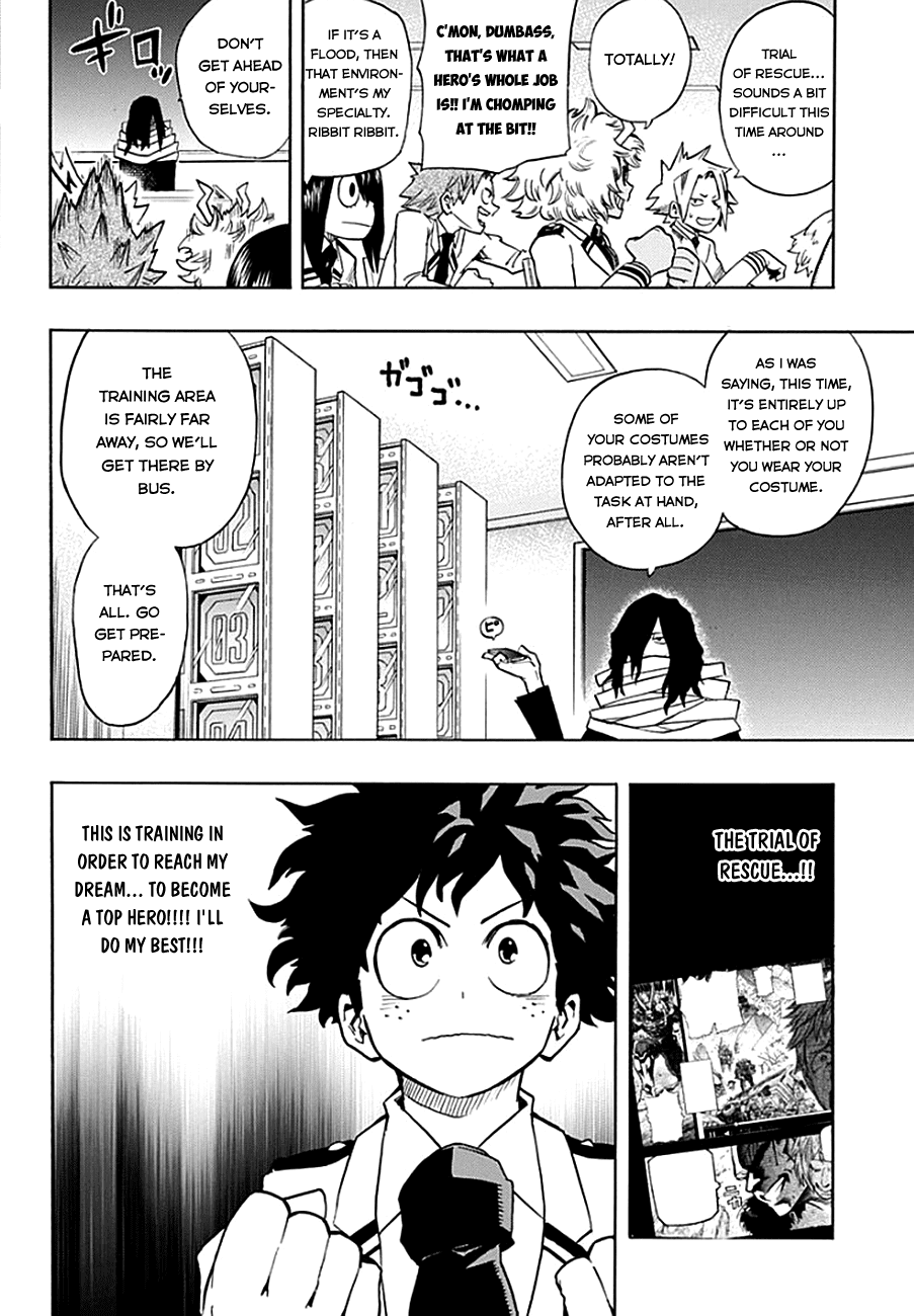 Boku no Hero Academia Chapter 13 page 6 - Chapter 13: Trial Of Rescue