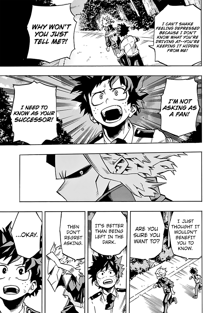 Boku no Hero Academia Chapter 130 page 15 - Chapter 130: Demand the Whole Truth