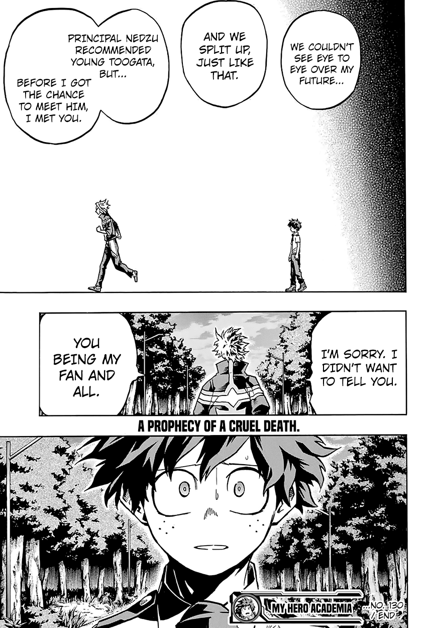 Boku no Hero Academia Chapter 130 page 21 - Chapter 130: Demand the Whole Truth