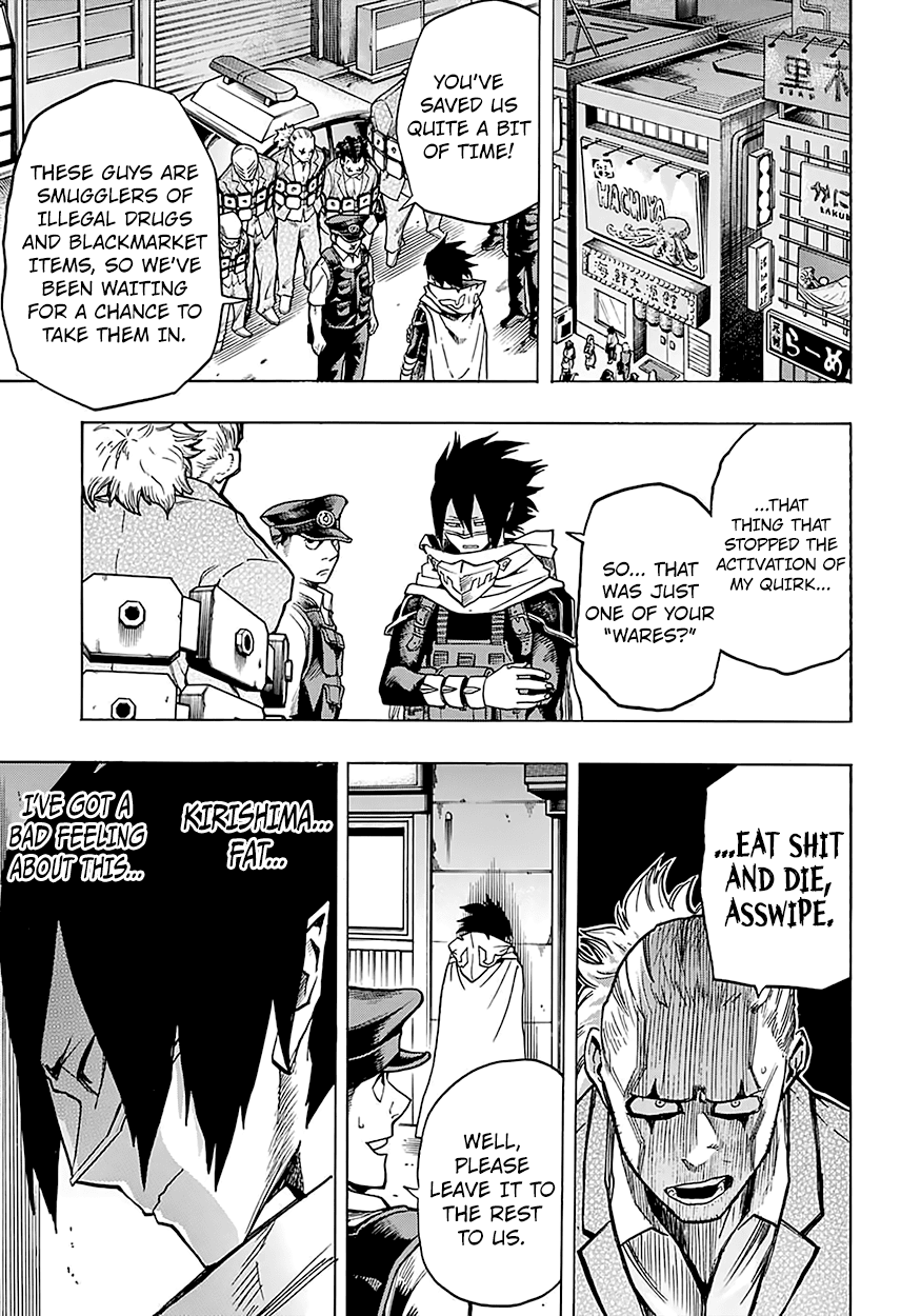 Boku no Hero Academia Chapter 133 page 12 - Chapter 133: Give Chase, Kirishima