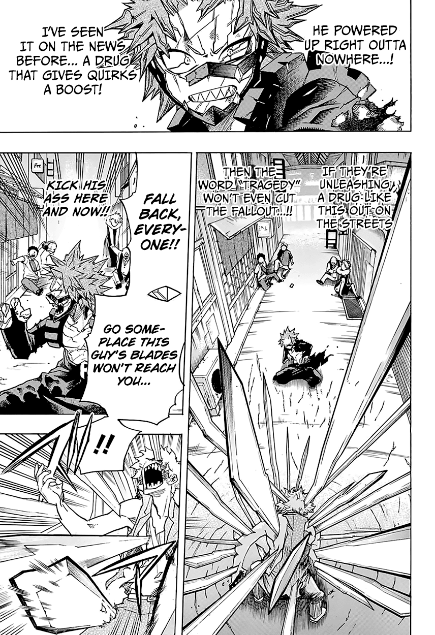 Boku no Hero Academia Chapter 133 page 14 - Chapter 133: Give Chase, Kirishima