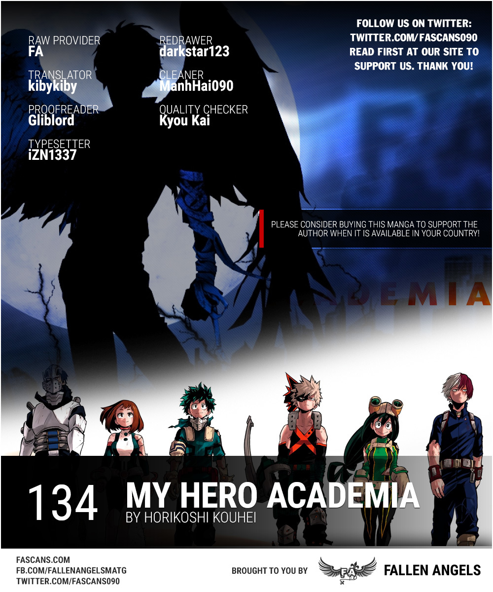 Boku no Hero Academia Chapter 134 page 1 - Chapter 134: Show Your Guts, Red Riot!