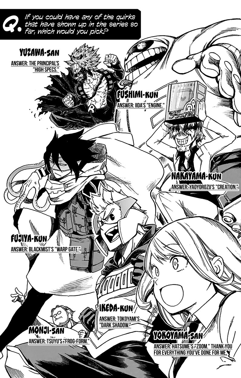 Boku no Hero Academia Chapter 137.5 page 15 - Chapter 137.5: Volume 15 Omake
