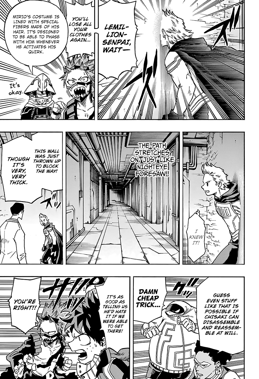 Boku no Hero Academia Chapter 139 page 11 - Chapter 139: Bone-chilling!! The Underground Labyrinth