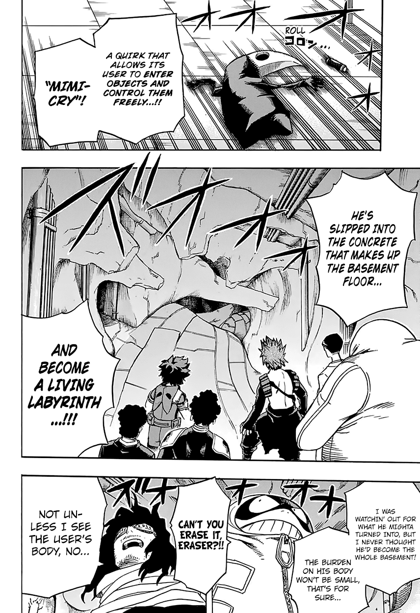 Boku no Hero Academia Chapter 139 page 14 - Chapter 139: Bone-chilling!! The Underground Labyrinth