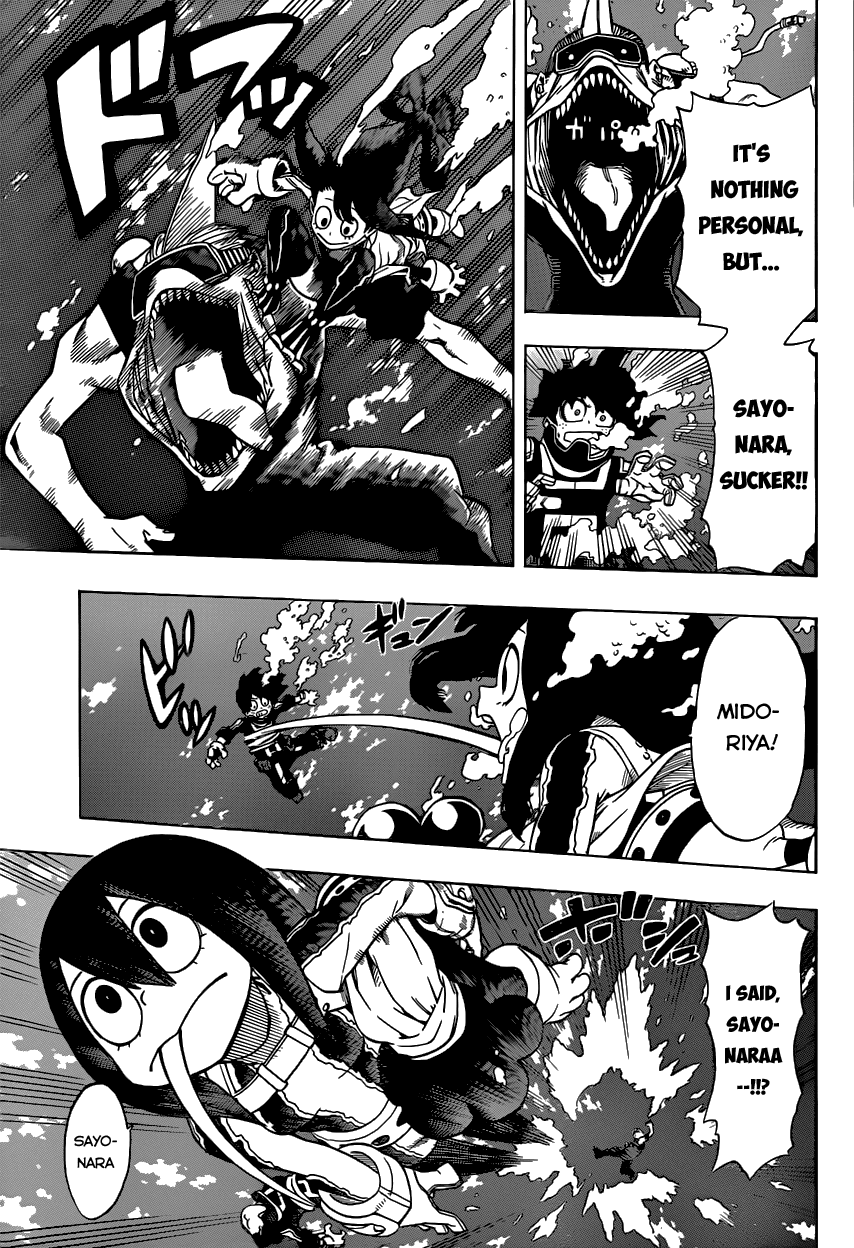 Boku no Hero Academia Chapter 14 page 15 - Chapter 14: Face-Off Against The Unkown