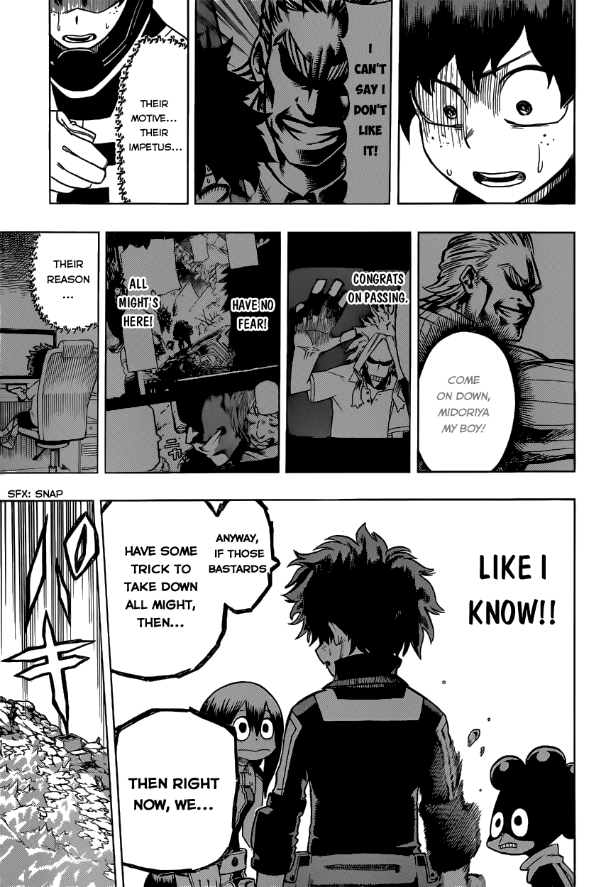 Boku no Hero Academia Chapter 14 page 19 - Chapter 14: Face-Off Against The Unkown