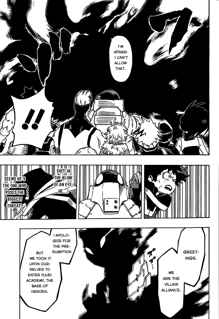 Boku no Hero Academia Chapter 14 page 9 - Chapter 14: Face-Off Against The Unkown