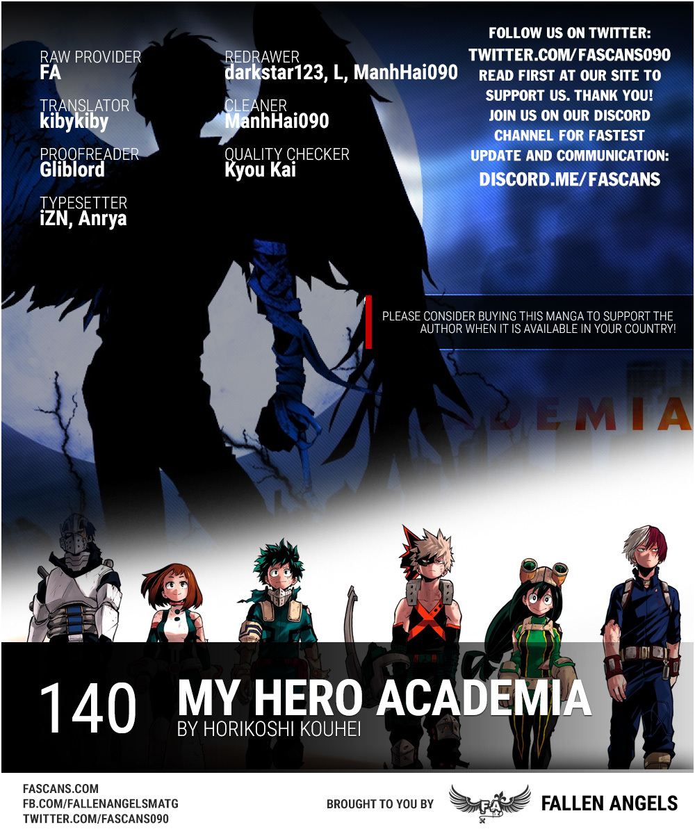 Boku no Hero Academia Chapter 140 page 1 - Chapter 140: Suneater of the Big 3
