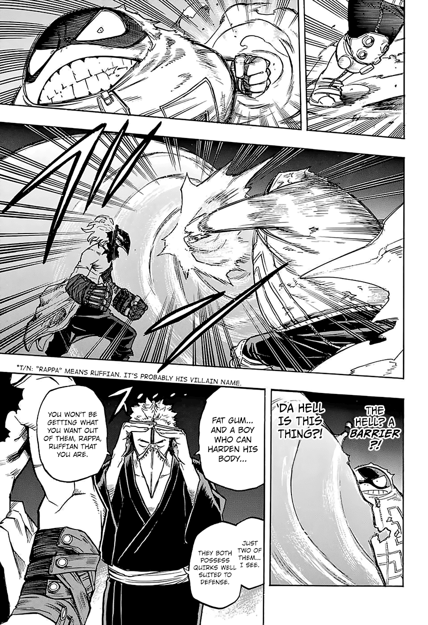 Boku no Hero Academia Chapter 142 page 19 - Chapter 142: A Shield, a Shield, a Spear, and a Shield