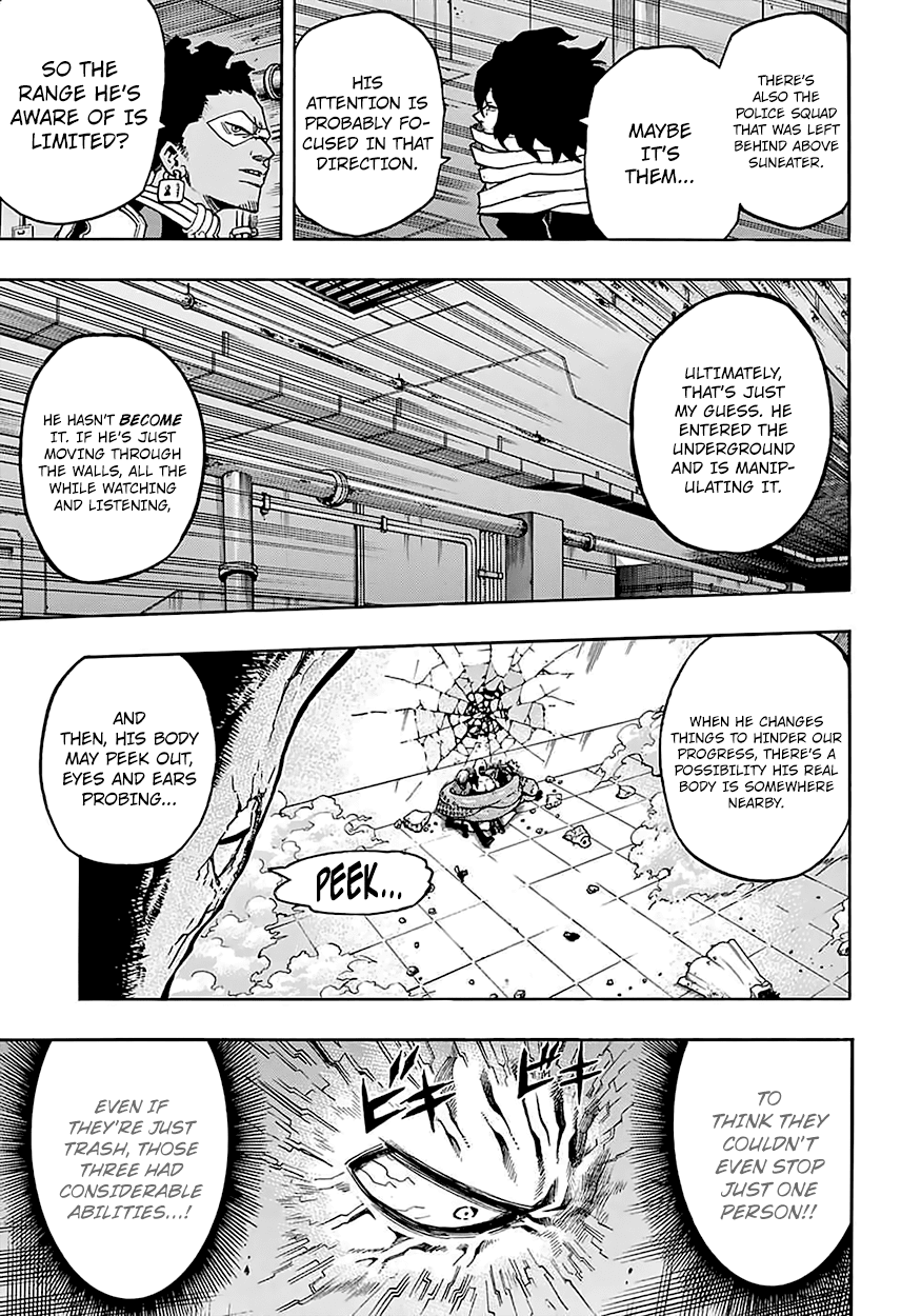 Boku no Hero Academia Chapter 142 page 9 - Chapter 142: A Shield, a Shield, a Spear, and a Shield