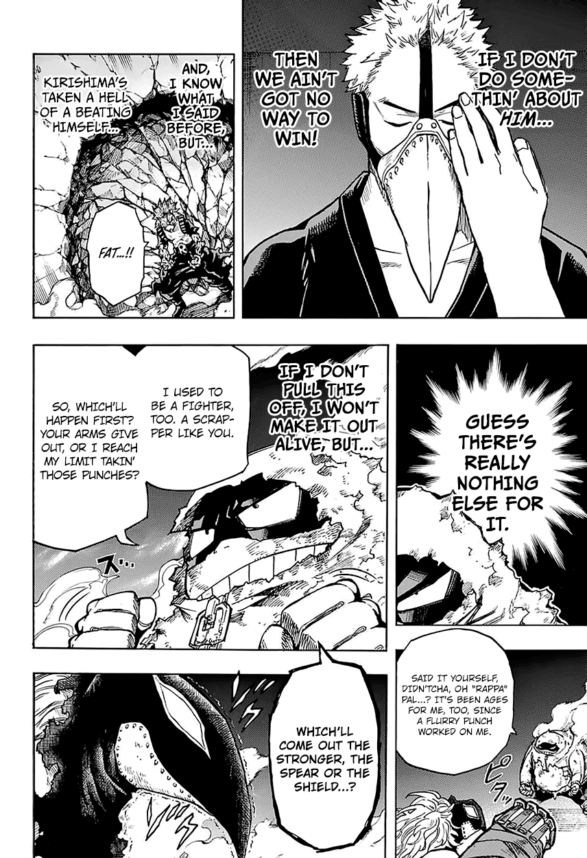 Boku no Hero Academia Chapter 143 page 6 - Chapter 143: C’mon, Rappa, Let’s Have Ourselves a Match!!