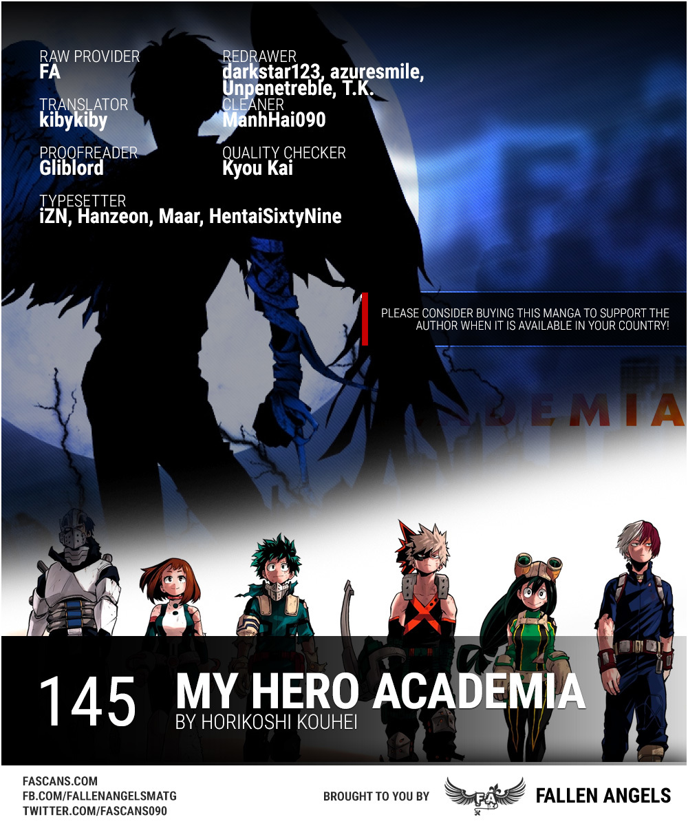 Boku no Hero Academia Chapter 145 page 1 - Chapter 145: Red Riot ②