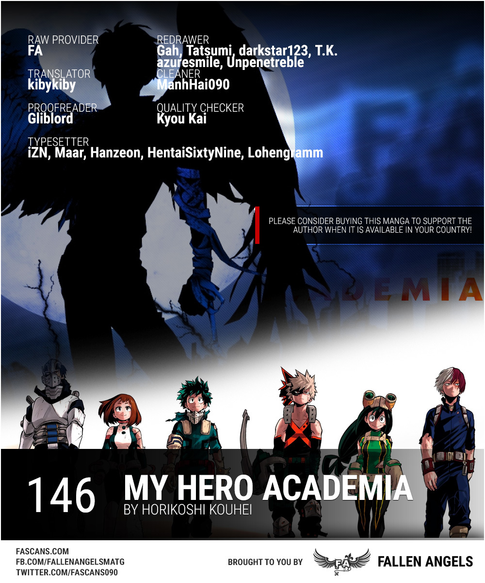 Boku no Hero Academia Chapter 146 page 1 - Chapter 146: Temporary Transfers