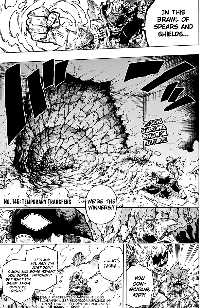Boku no Hero Academia Chapter 146 page 6 - Chapter 146: Temporary Transfers