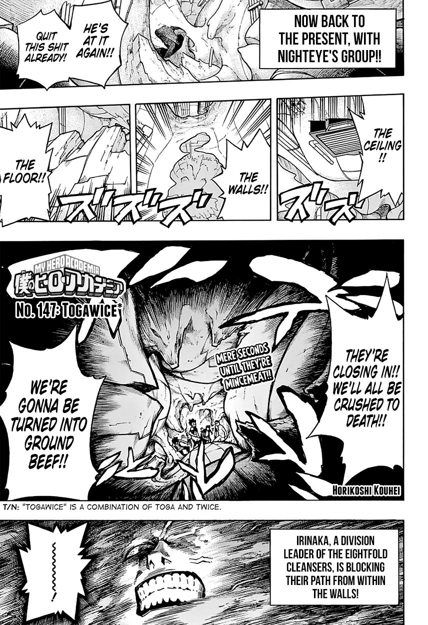 Boku no Hero Academia Chapter 147 page 2 - Chapter 147: Togawice