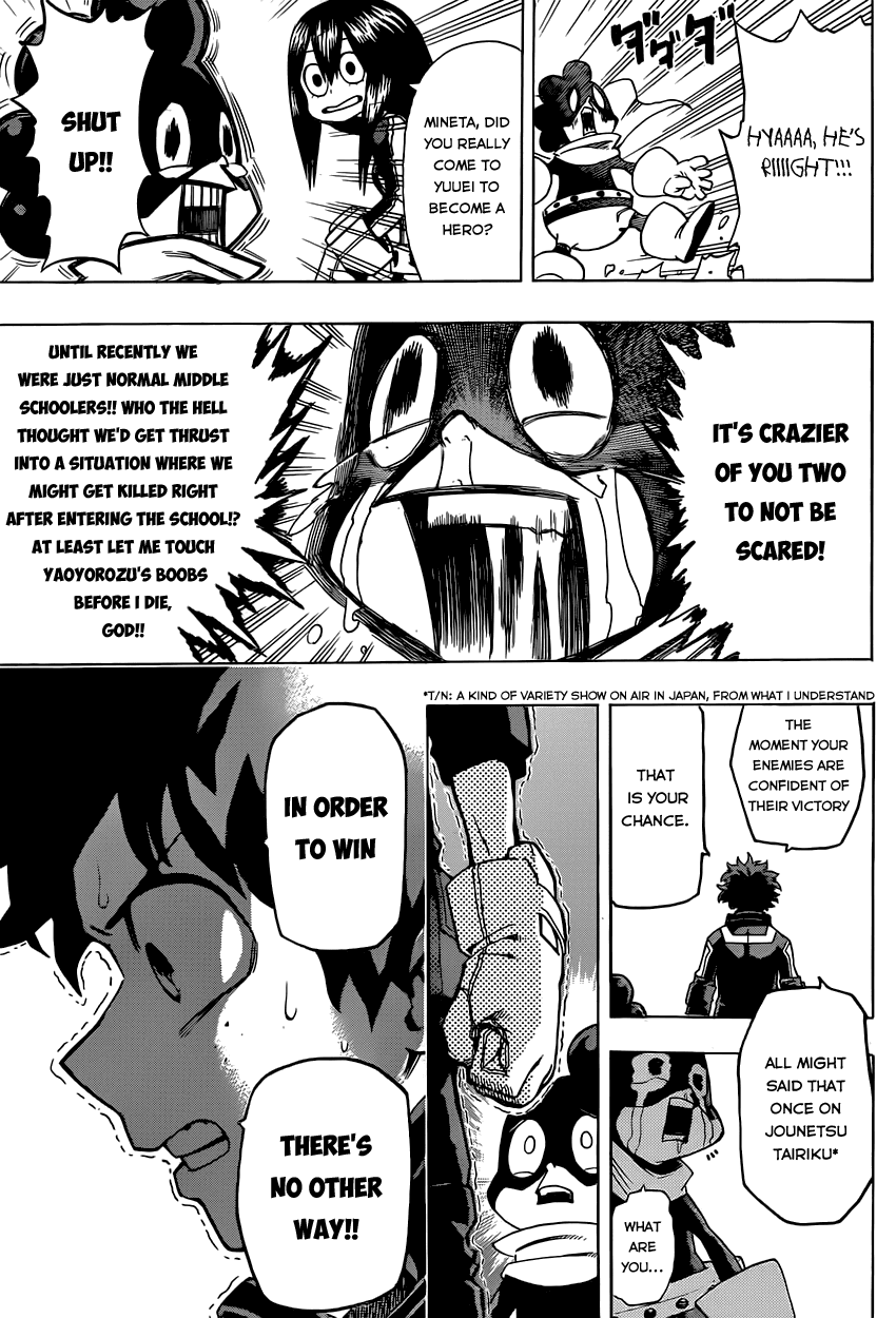 Boku no Hero Academia Chapter 15 page 13 - Chapter 15: Versus