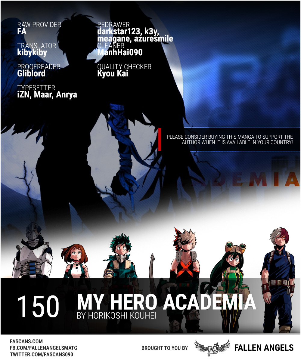 Boku no Hero Academia Chapter 150 page 1 - Chapter 150: Toogata Mirio