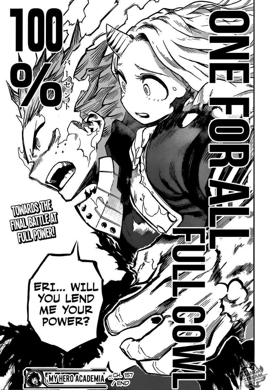 Boku no Hero Academia Chapter 157 page 16 - Chapter 157 : Infinite 100%!