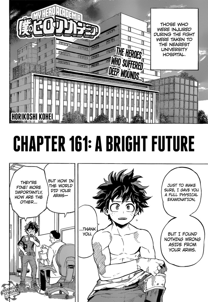 Boku no Hero Academia Chapter 161 page 3 - Chapter 161 : A Bright Future