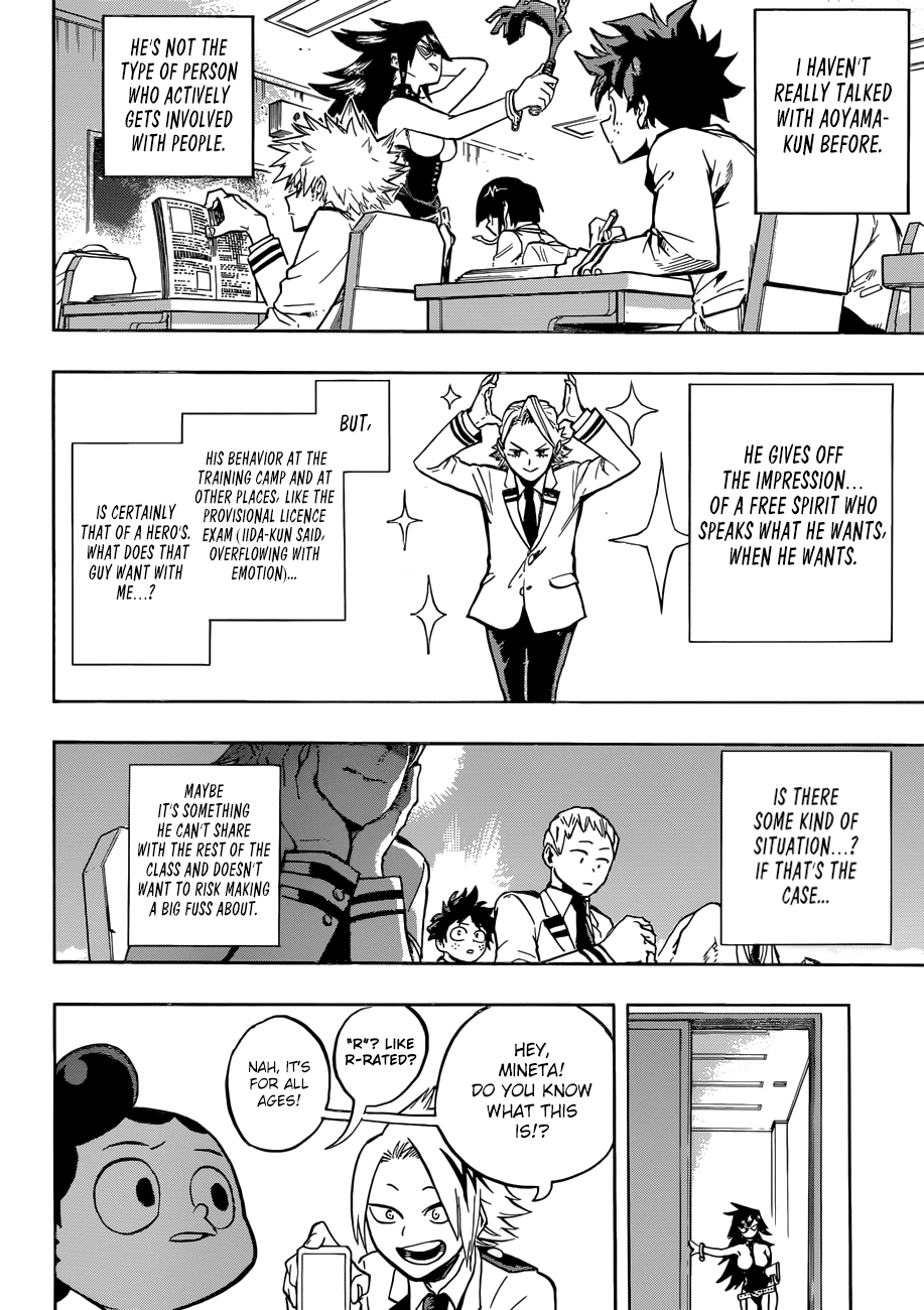 Boku no Hero Academia Chapter 168 page 7 - Chapter 168: A Collection of Aoyama’s Eccentricities