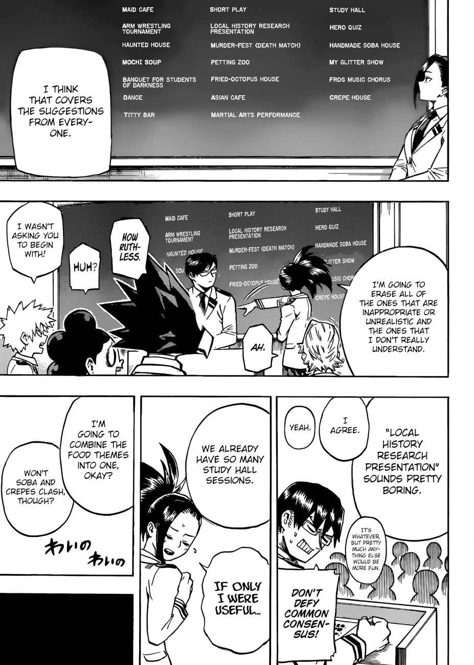 Boku no Hero Academia Chapter 169 page 11 - Chapter 169: The Culture Festival