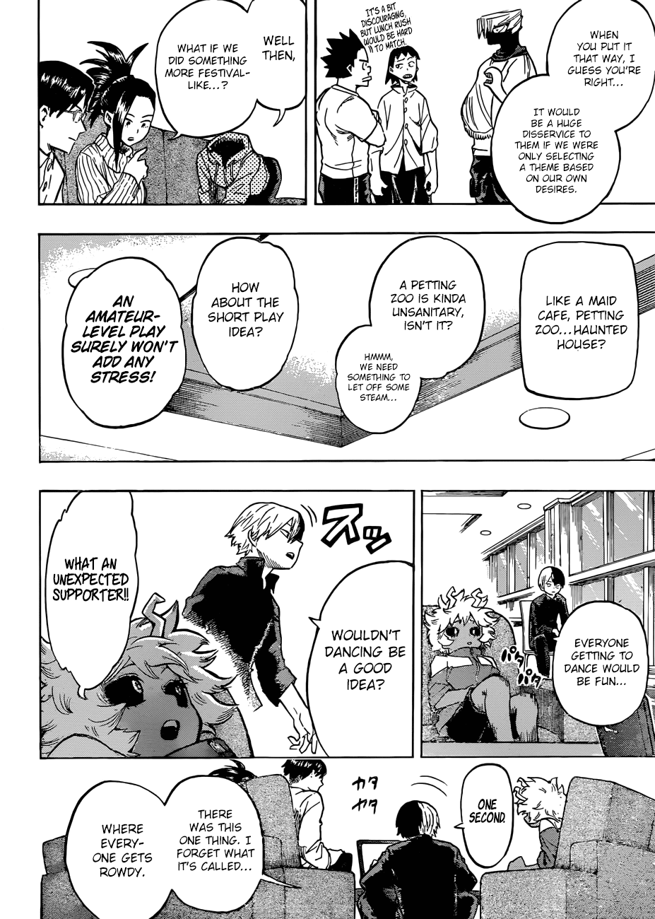 Boku no Hero Academia Chapter 169 page 14 - Chapter 169: The Culture Festival
